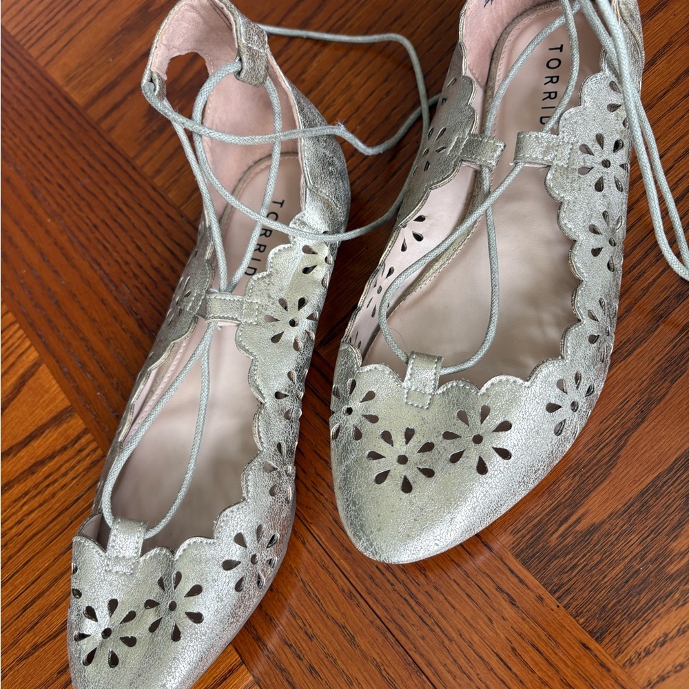 Torrid Floral Cutout Shoes